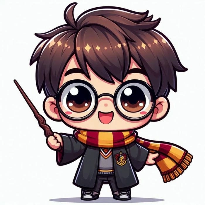 Hình harry potter chibi đáng yêu không thể rời mắt được đâu