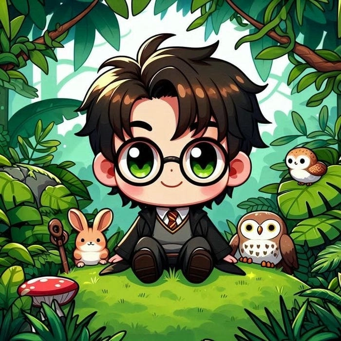 Harry potter chibi dễ thương siêu ngầu cho fan mê phép thuật