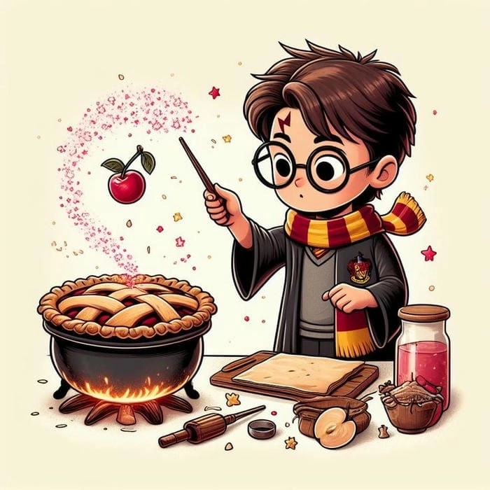 Harry potter chibi anime phiên bản hoạt hình khiến bạn tan chảy