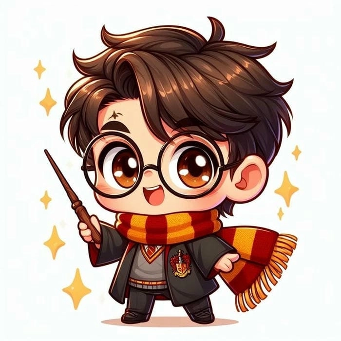 Harry chibi dễ thương ngộ nghĩnh cho tín đồ tiểu thuyết phép thuật