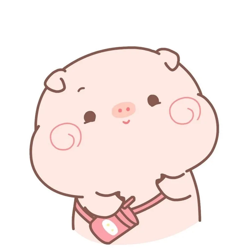 Lợn cute chibi mang lại cảm giác tươi vui mỗi ngày