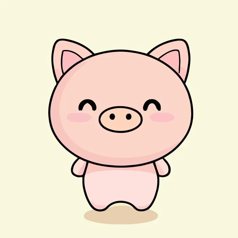 Chibi lợn tinh nghịch mang nét ngộ nghĩnh khó cưỡng
