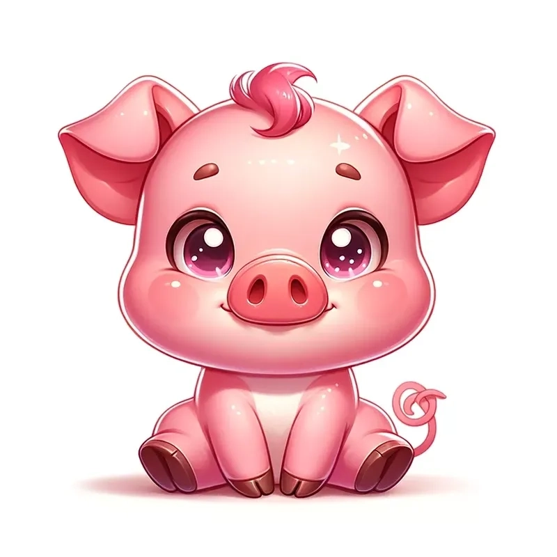 Chibi con heo dễ thương dành riêng cho fan cute