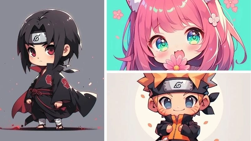 Chiêm ngưỡng bộ hình ảnh anime chibi cute siêu dễ thương