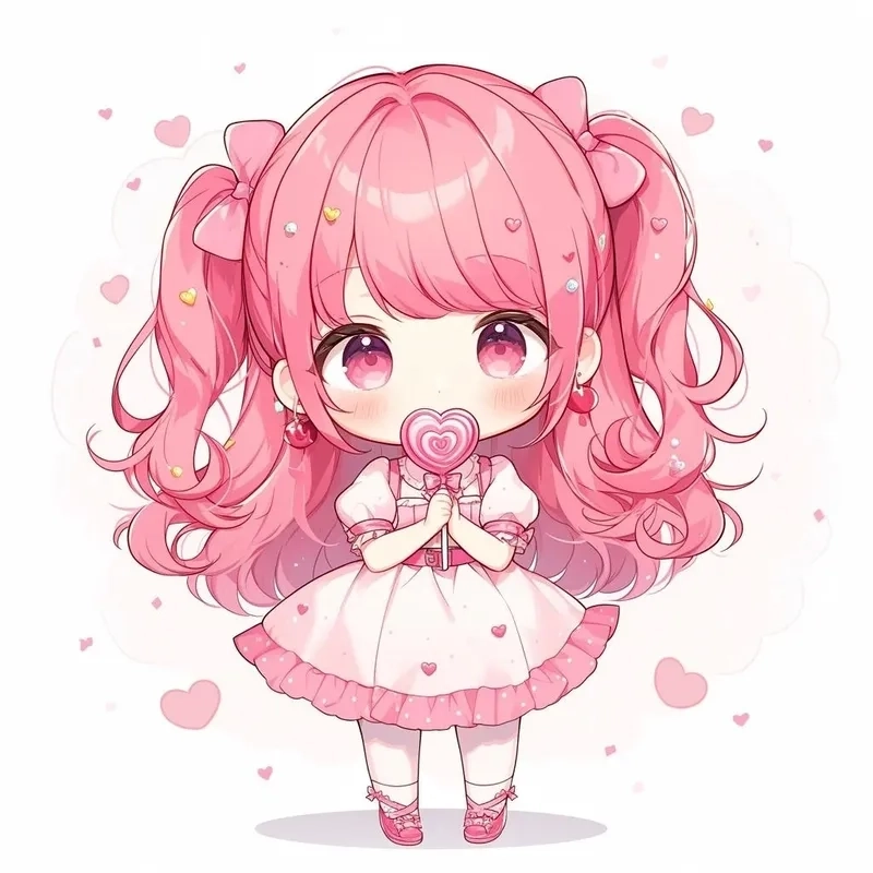 Không thể rời mắt với hình chibi anime cute ngọt ngào