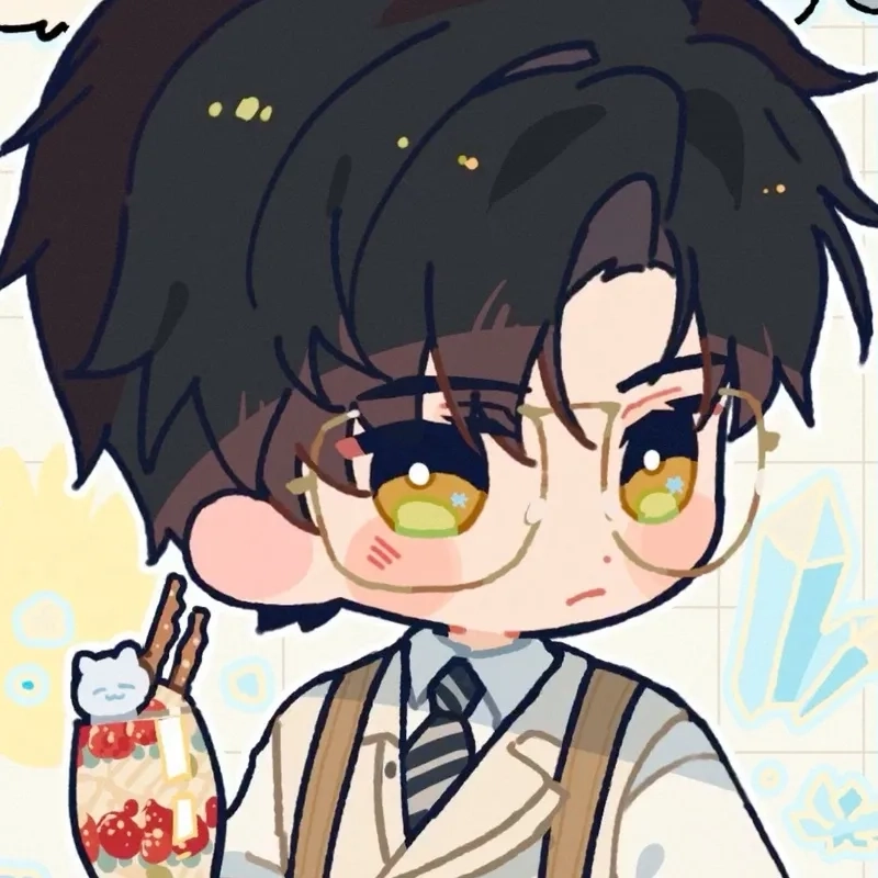 Avatar đôi avatar cute anime chibi boy dành cho cặp đôi cool