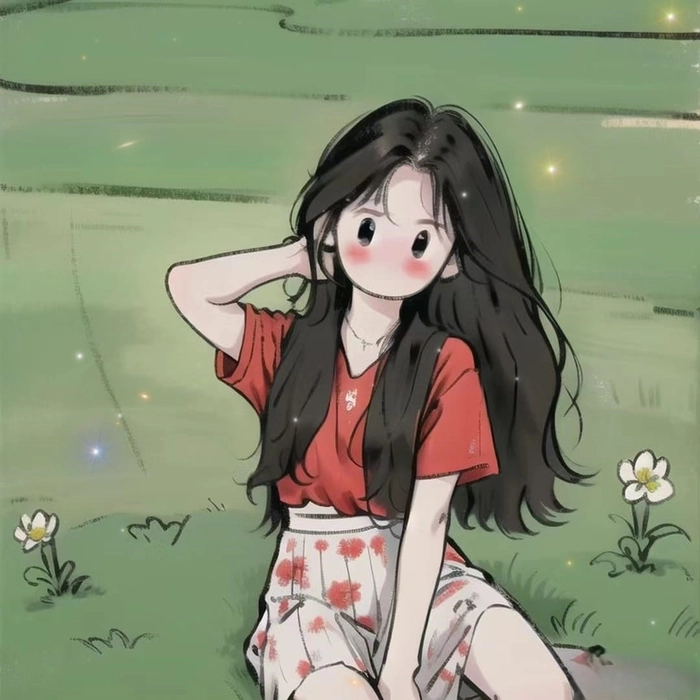 Tô màu sáng tạo từ hình ảnh chibi nữ cute không màu