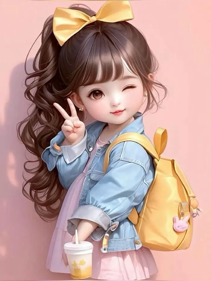 Avatar ảnh bìa cute chibi tạo điểm nhấn cực thu hút