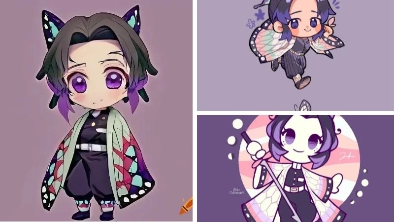 Chiêm ngưỡng hình ảnh Shinobu chibi đẹp và đáng yêu nhất