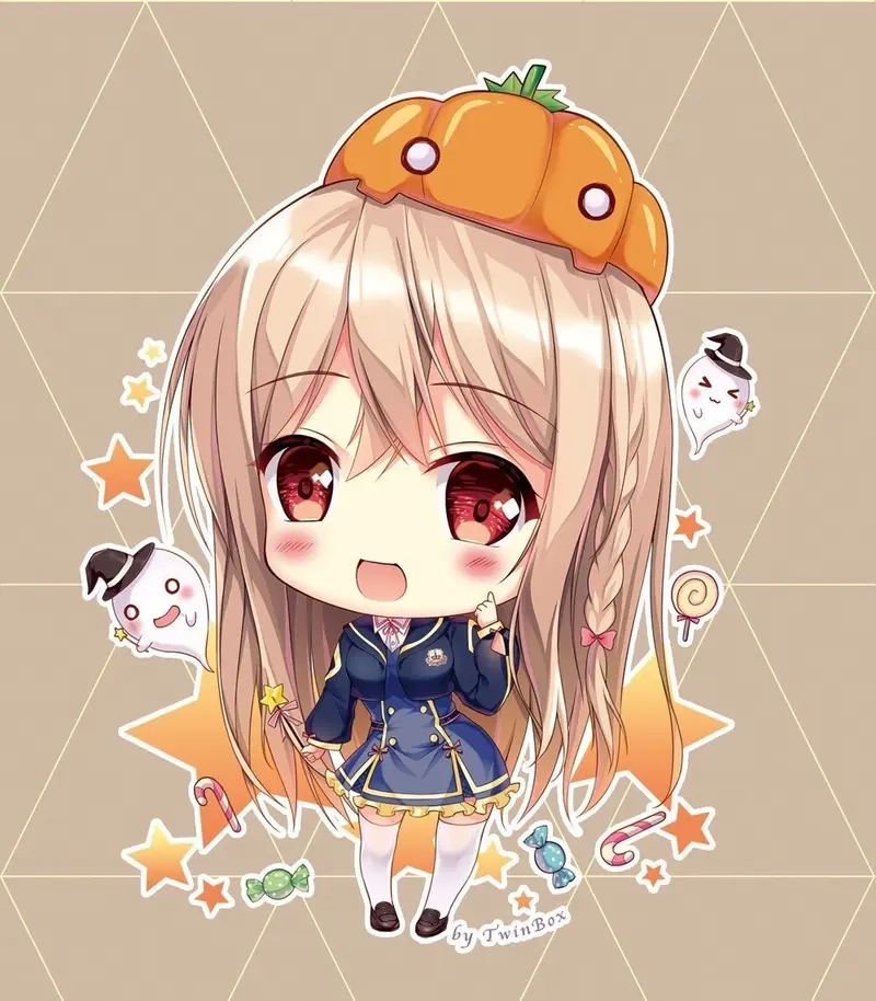 Tải ngay hình nền chibi cute nữ dịu dàng cho điện thoại