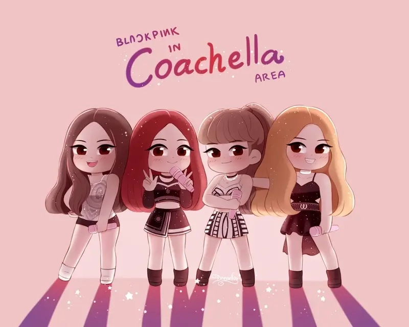 Bộ sưu tập hình nền blackpink chibi cực chất cho Blink yêu thích