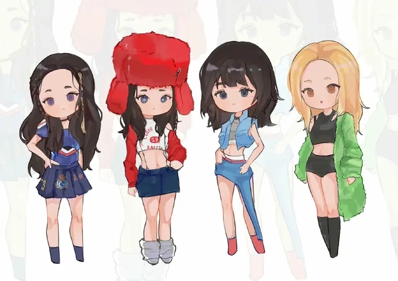 Top hình nền máy tính blackpink chibi được fan săn lùng nhiều nhất