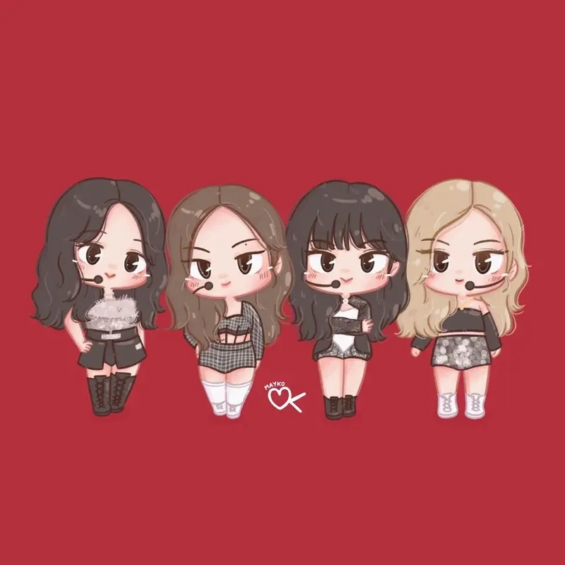 Cập nhật ngay hình nền máy tính blackpink chibi cute đang gây sốt