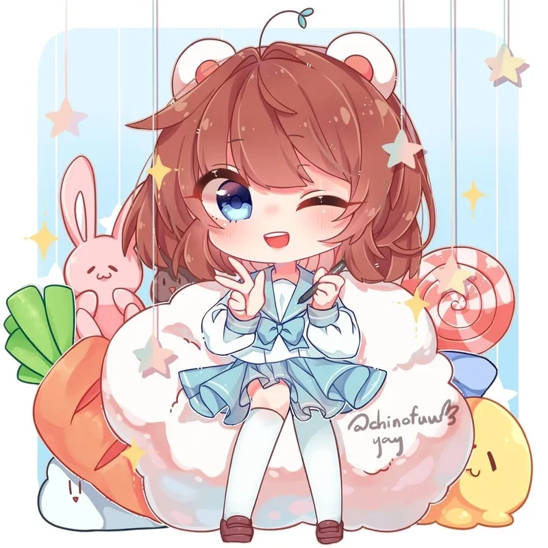 Hình nền mèo simmy anime cute hút mắt người xem
