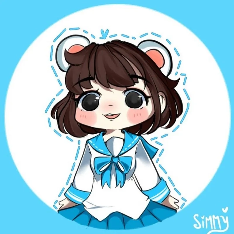 Cách vẽ mèo simmy chibi cực nhanh cho người mới