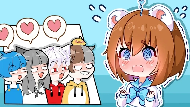 Mèo simmy anime chibi độc đáo cho người yêu anime