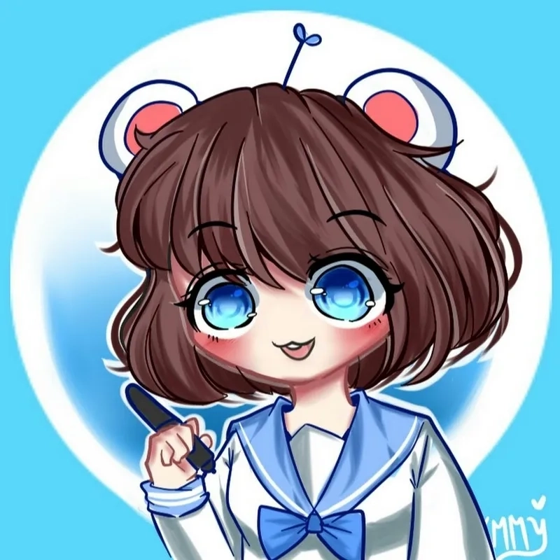 Vẽ mèo simmy chibi đơn giản mà siêu dễ thương