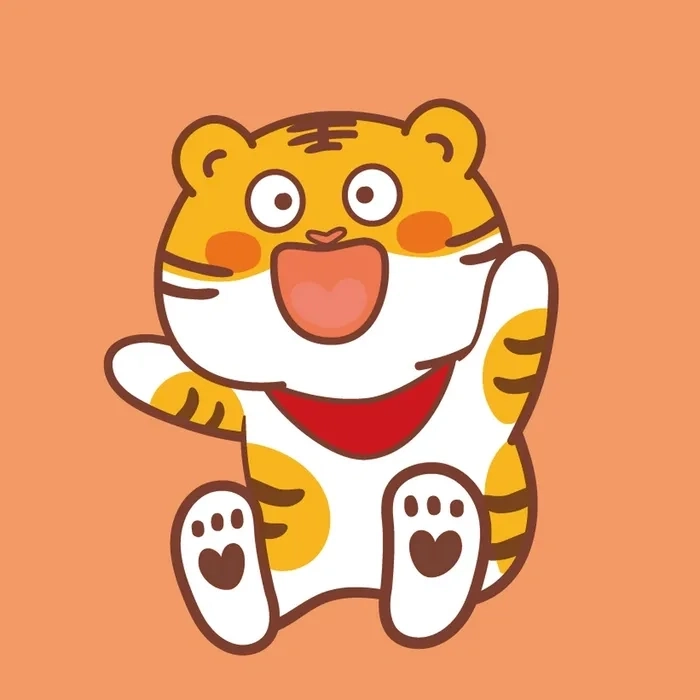Hình vẽ hổ chibi thu hút với nét phác đơn giản mà xinh xắn