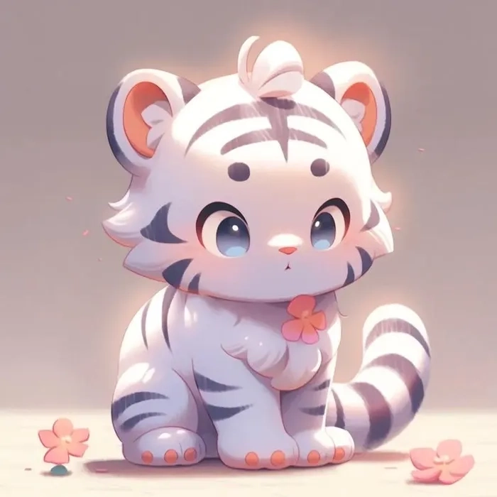 Cute hổ con dễ thương chibi làm bừng sáng bộ sưu tập ảnh