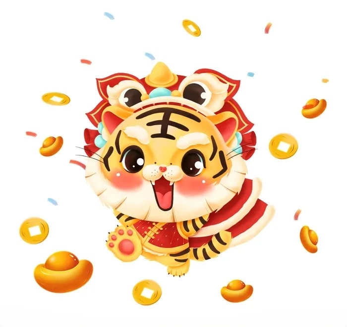 Hổ chibi cute khiến bạn tan chảy bởi nét dễ thương tự nhiên