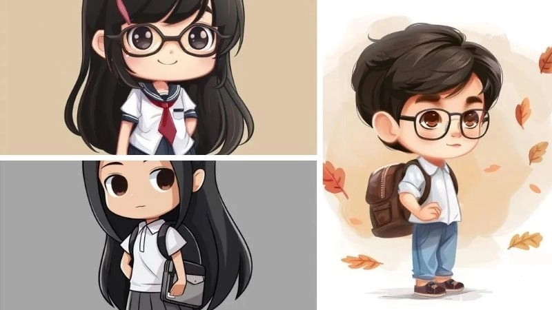 Ý nghĩa về học sinh chibi đầy cảm hứng