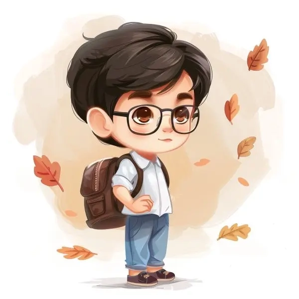 Tải ngay hình chibi học sinh ngọt ngào dành cho tuổi học trò
