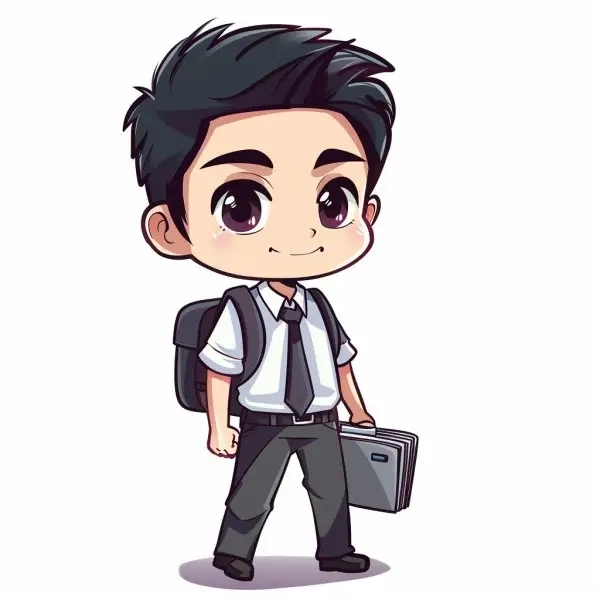 Bộ hình chibi học sinh dễ thương đốn tim fan chibi học đường
