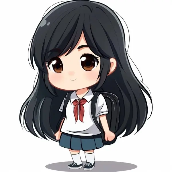 Tổng hợp ảnh chibi học bài siêu xinh giúp bạn thêm động lực