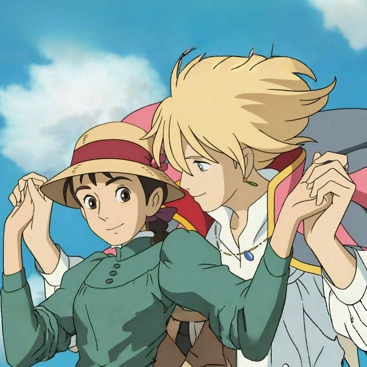 Howl and Sophie thể hiện tình yêu nhẹ nhàng mà sâu sắc
