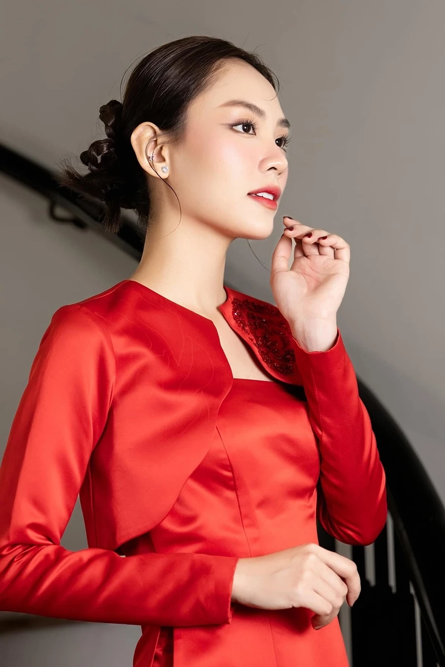 Huỳnh Nguyễn Mai Phương chiều cao 1m70 nổi bật trên sàn diễn