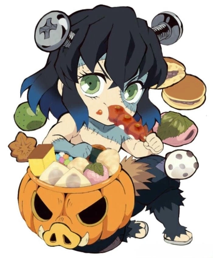 Chiêm ngưỡng Inosuke chibi head cực đáng yêu