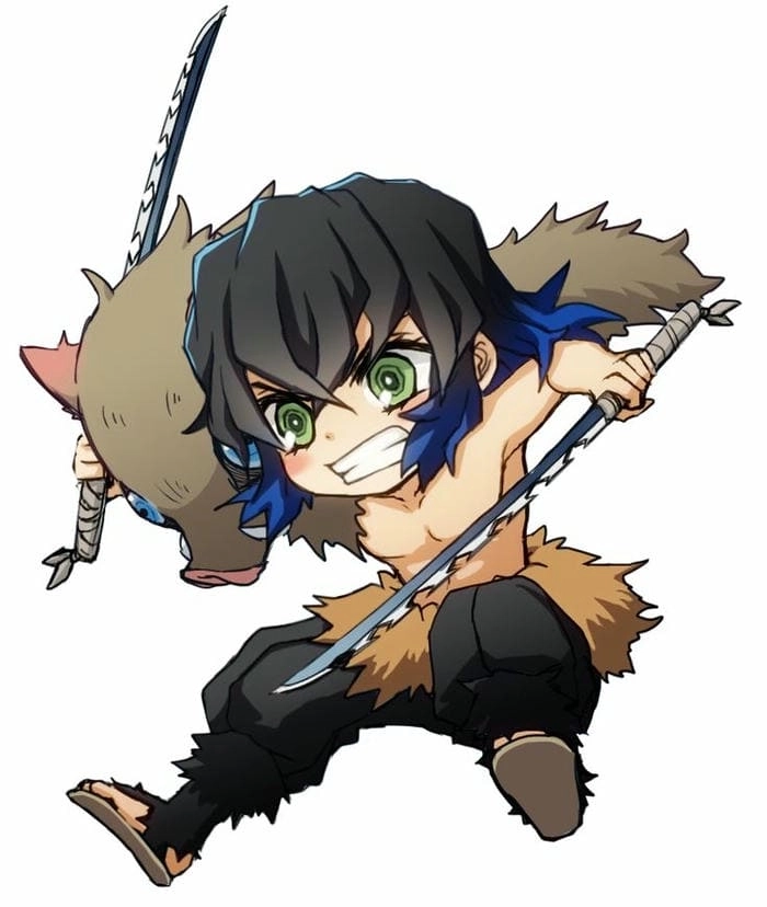 Dễ dàng học how to draw Inosuke chibi chuẩn anime