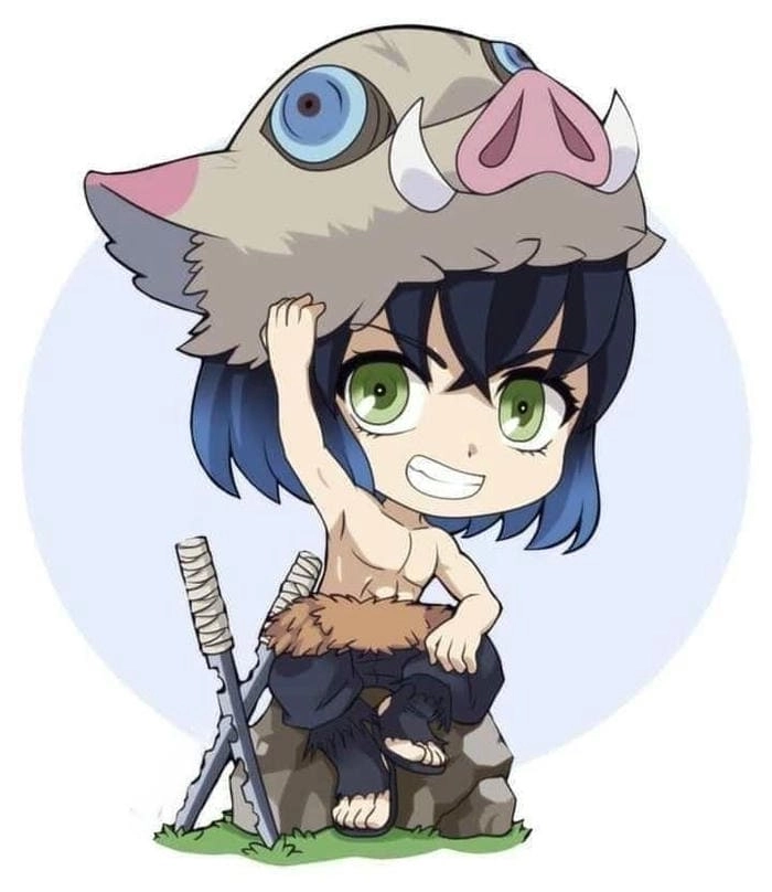Tuyệt phẩm Inosuke chibi drawing khiến bạn mê mẩn