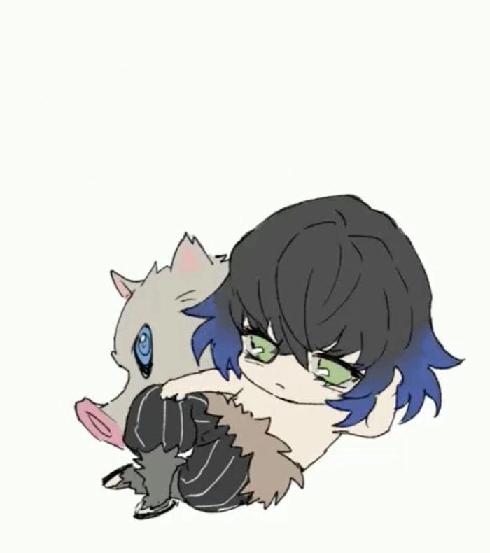 Dễ thương bất ngờ với khoảnh khắc Aoi x Inosuke chibi