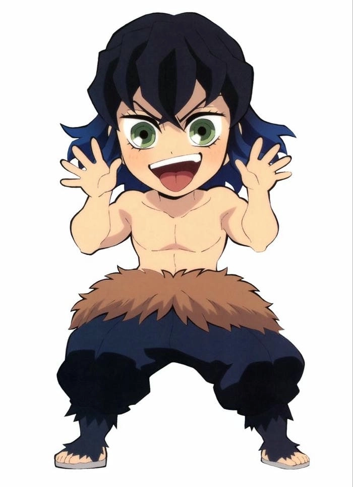 Tổng hợp hình Inosuke chibi độc đáo cho fan anime