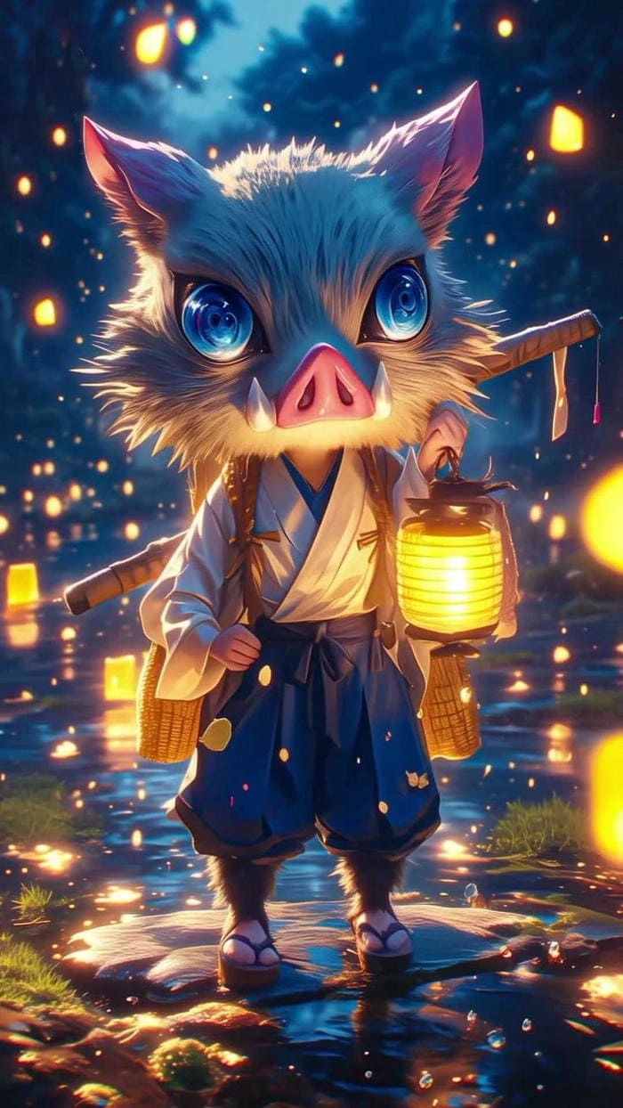 Đắm chìm trong nét dễ thương của Inosuke cute cực chill