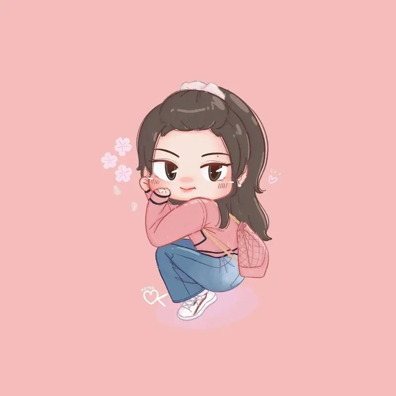 Ảnh Jennie chibi dễ vẽ gợi cảm hứng cho fan đam mê hội họa