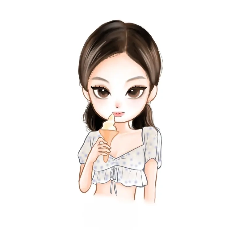 Jennie solo chibi nổi bật cá tính riêng trong phiên bản đáng yêu