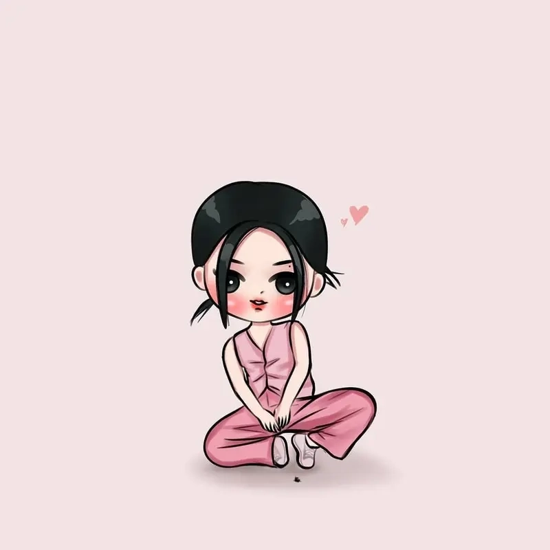 Chibi Jennie Blackpink ngọt ngào đúng chuẩn phong cách idol