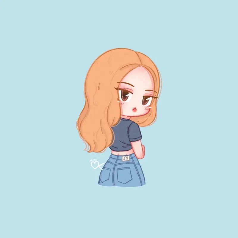 Blackpink chibi Jennie rạng rỡ với nét dễ thương đặc trưng