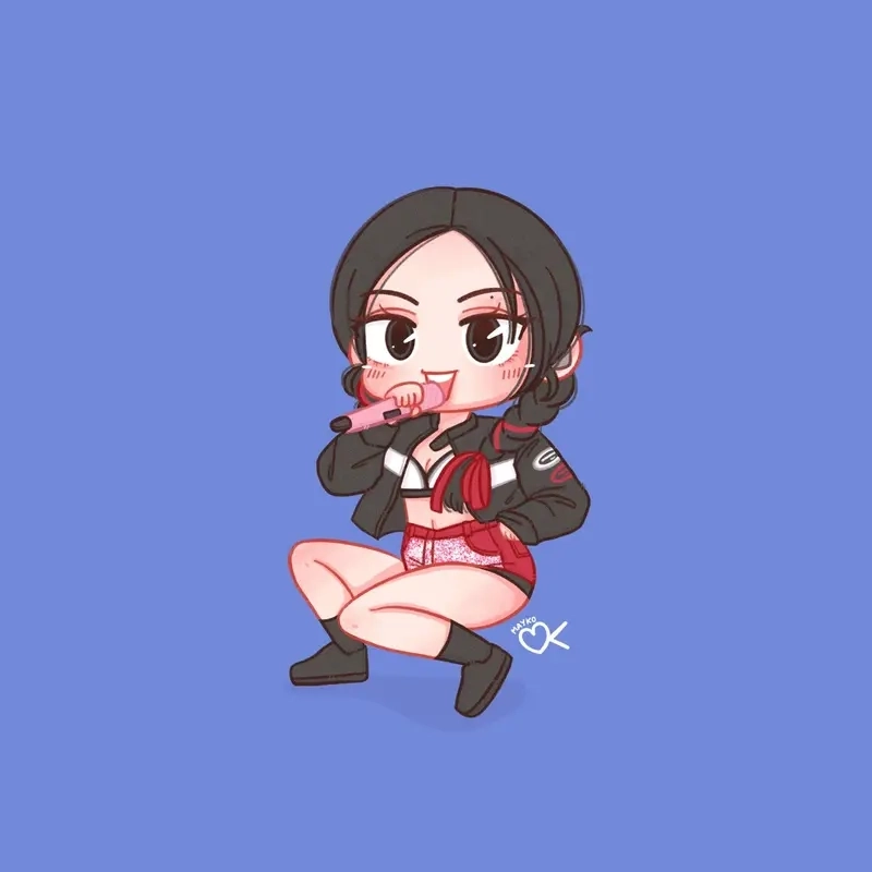 Cách vẽ Jennie chibi đơn giản cho người mới bắt đầu
