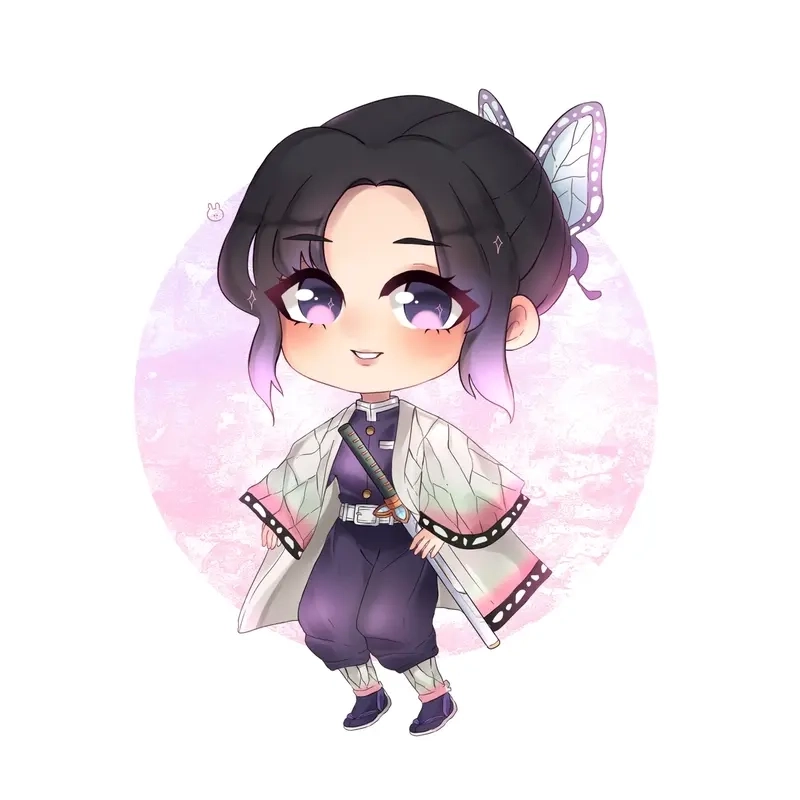 How to draw Kanao chibi dễ thương cho tín đồ demon slayer
