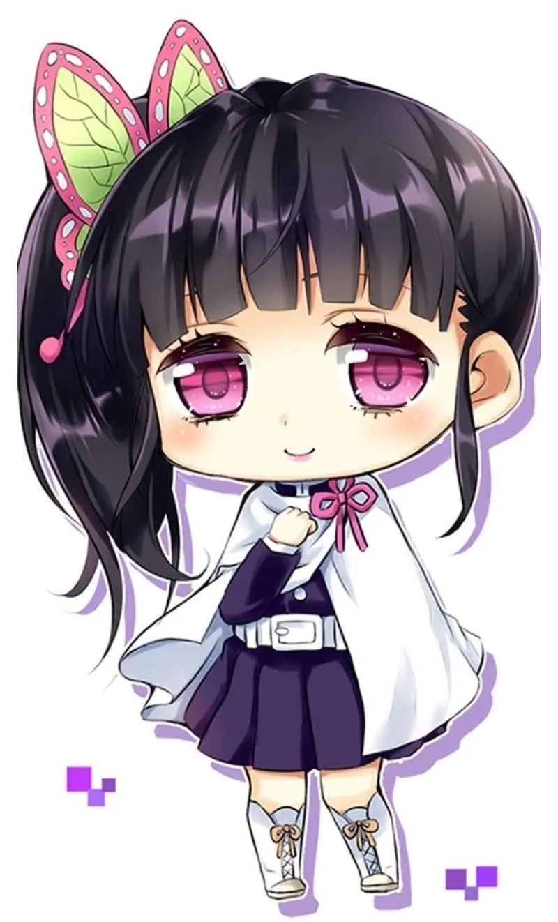 Anime Kanao chibi dễ thương cho tín đồ demon slayer
