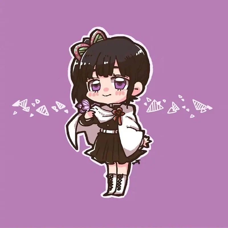 Hình Kanao chibi dễ thương cho tín đồ demon slayer