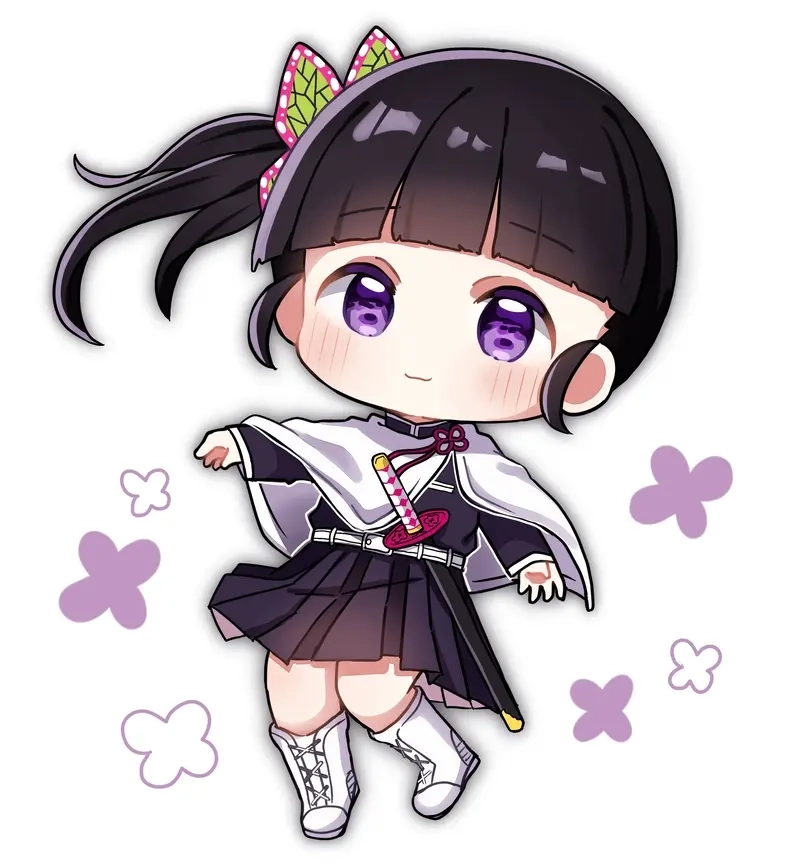 Cách vẽ Kanao chibi dễ thương cho tín đồ demon slayer