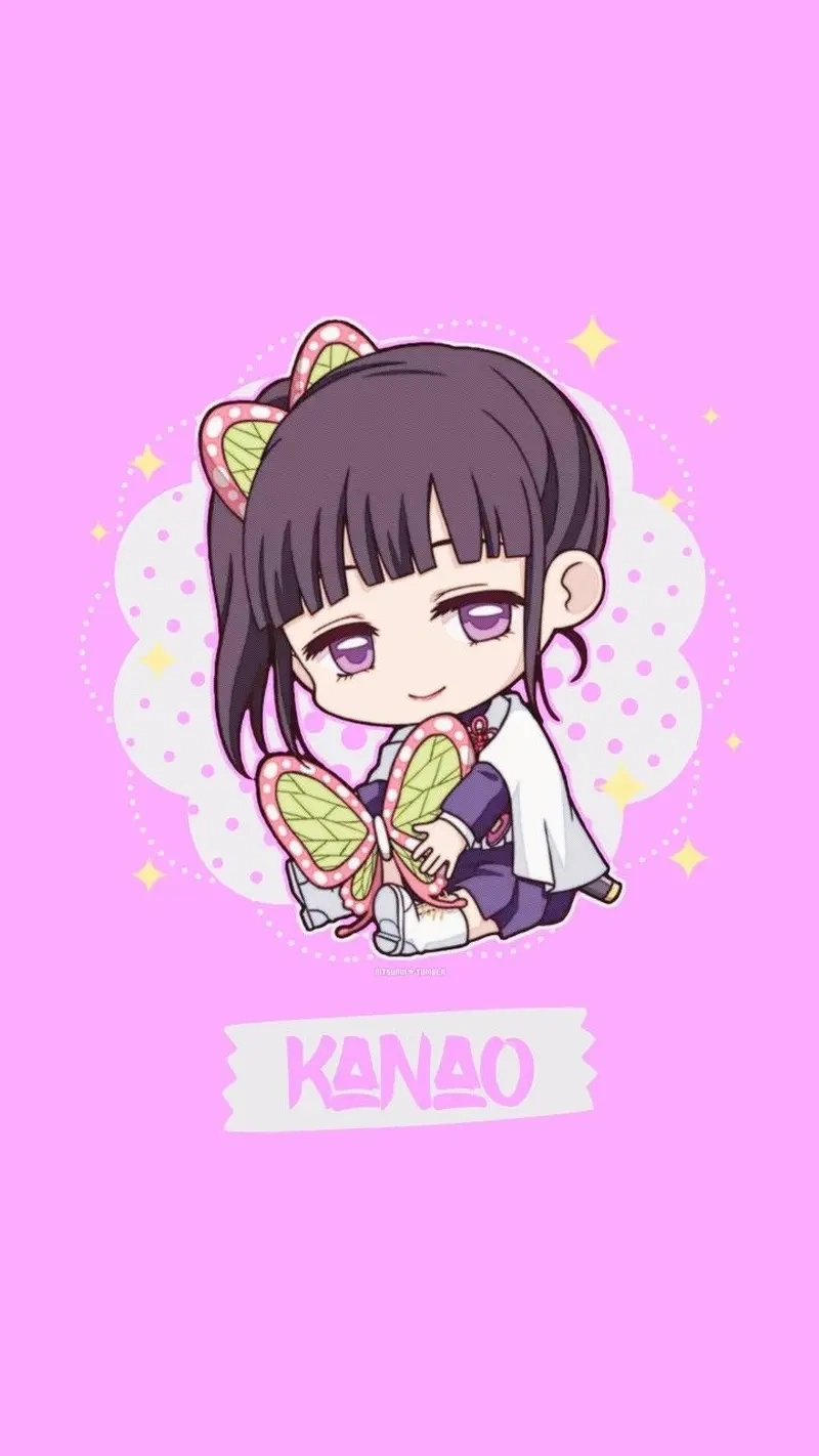 Kanao chibi official art dễ thương cho tín đồ demon slayer