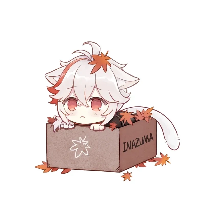 Hình ảnh kết hợp Kazuha conan chibi độc đáo và đáng yêu