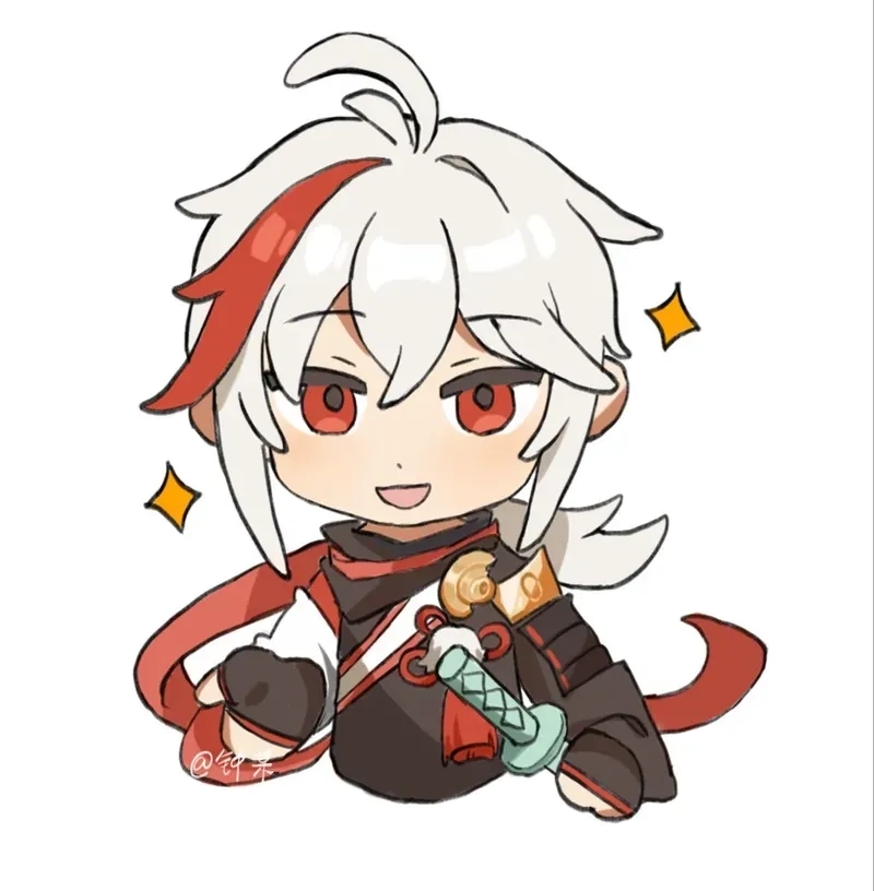Thưởng thức loạt Kazuha chibi art sáng tạo và cuốn hút
