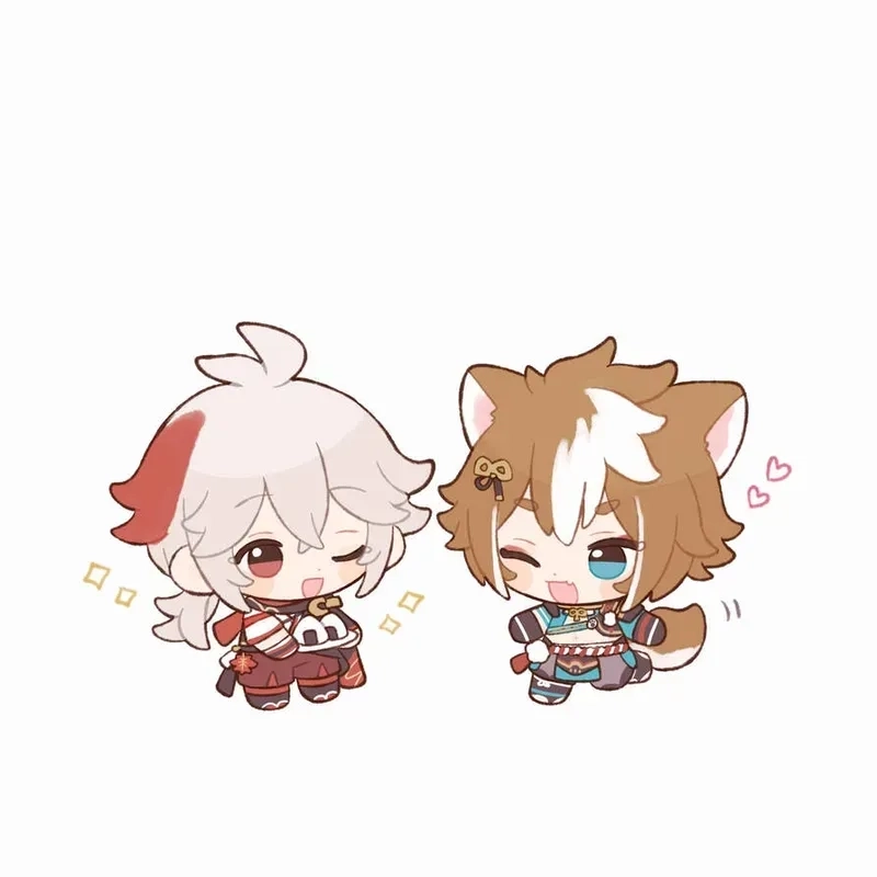 Fanart Xiao x kazuha chibi ngọt ngào chuẩn couple quốc dân