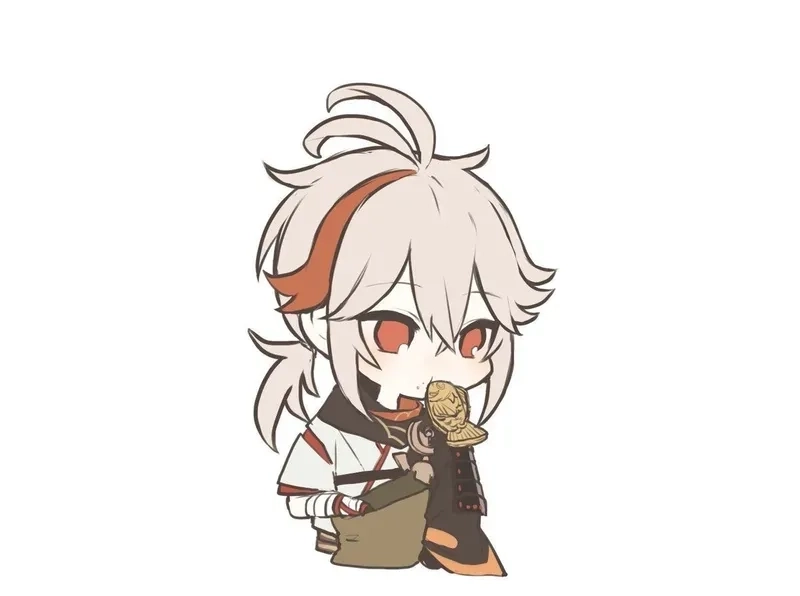Chọn ngay Kazuha chibi pfp làm avatar siêu dễ thương